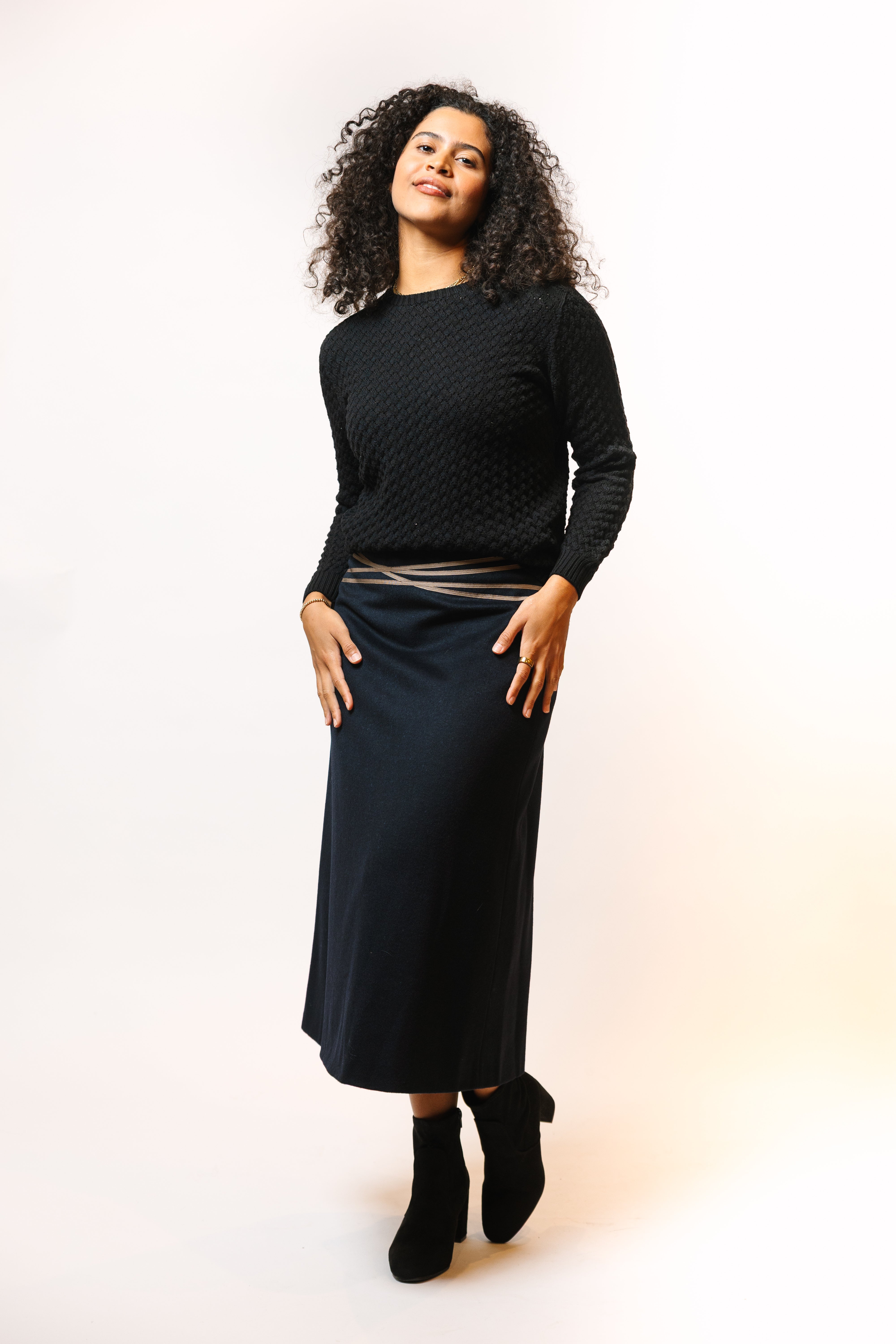 A Line Skirt in Wool