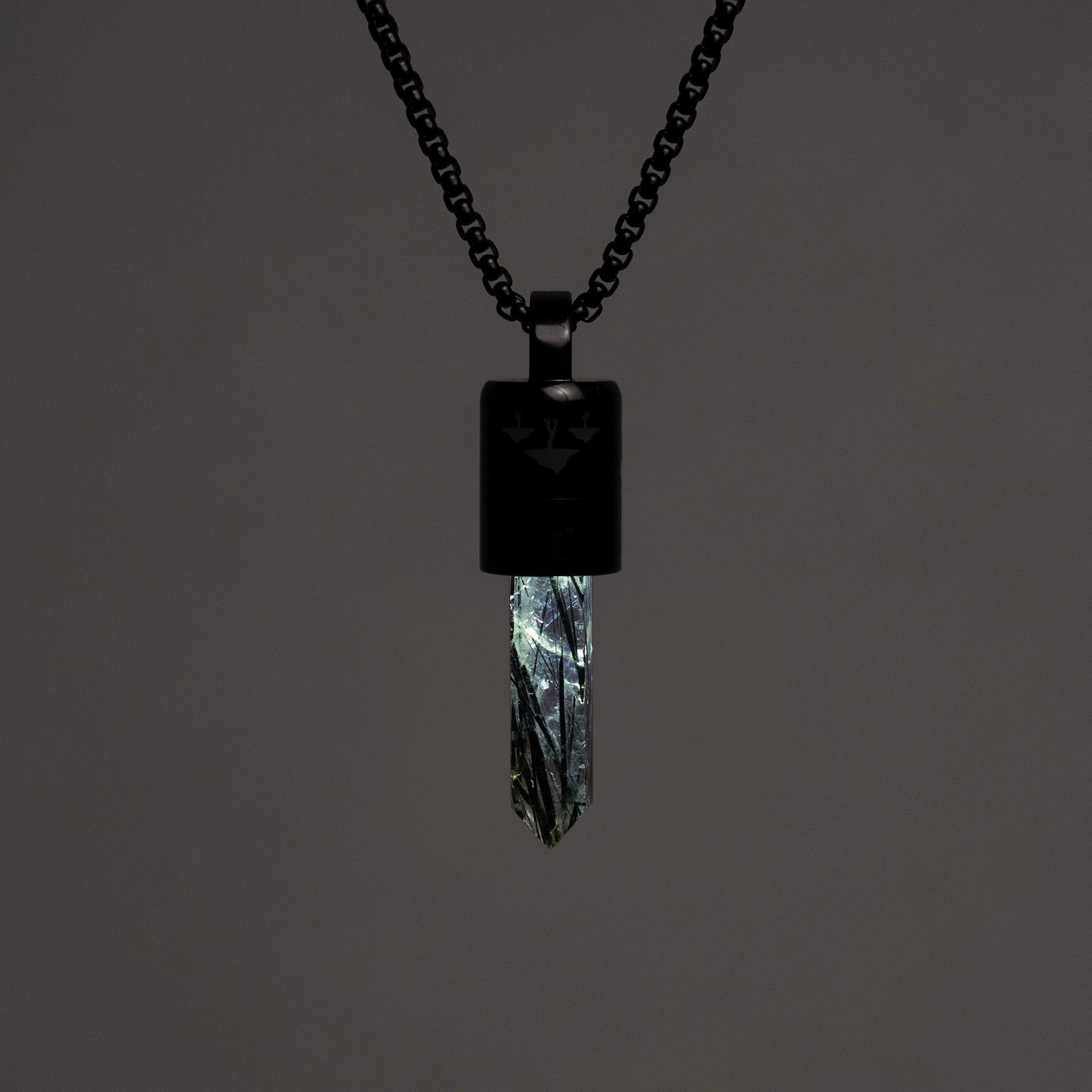 Black Rutile Spire Pendant