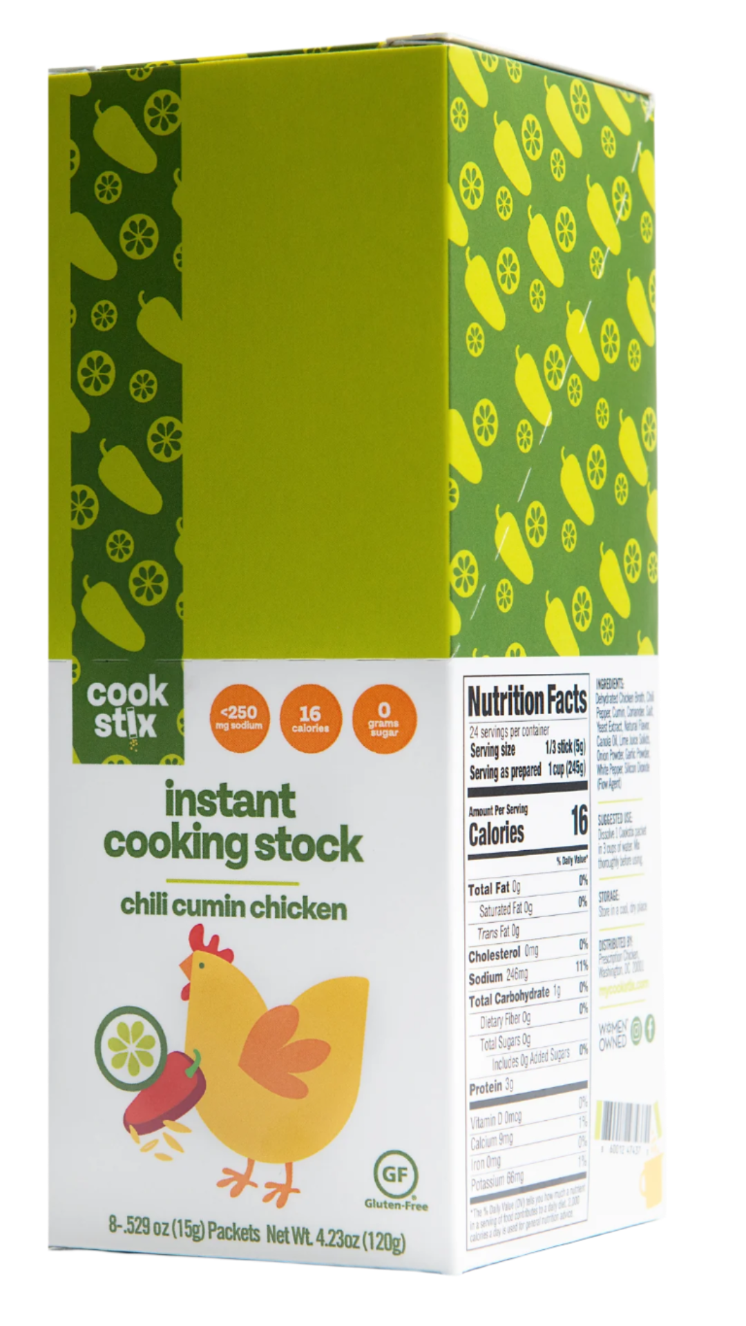 Chili Cumin Lime Chicken Stock Sticks