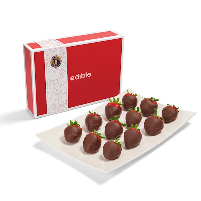 Chocolate Dipped Strawberries Box Bundle
