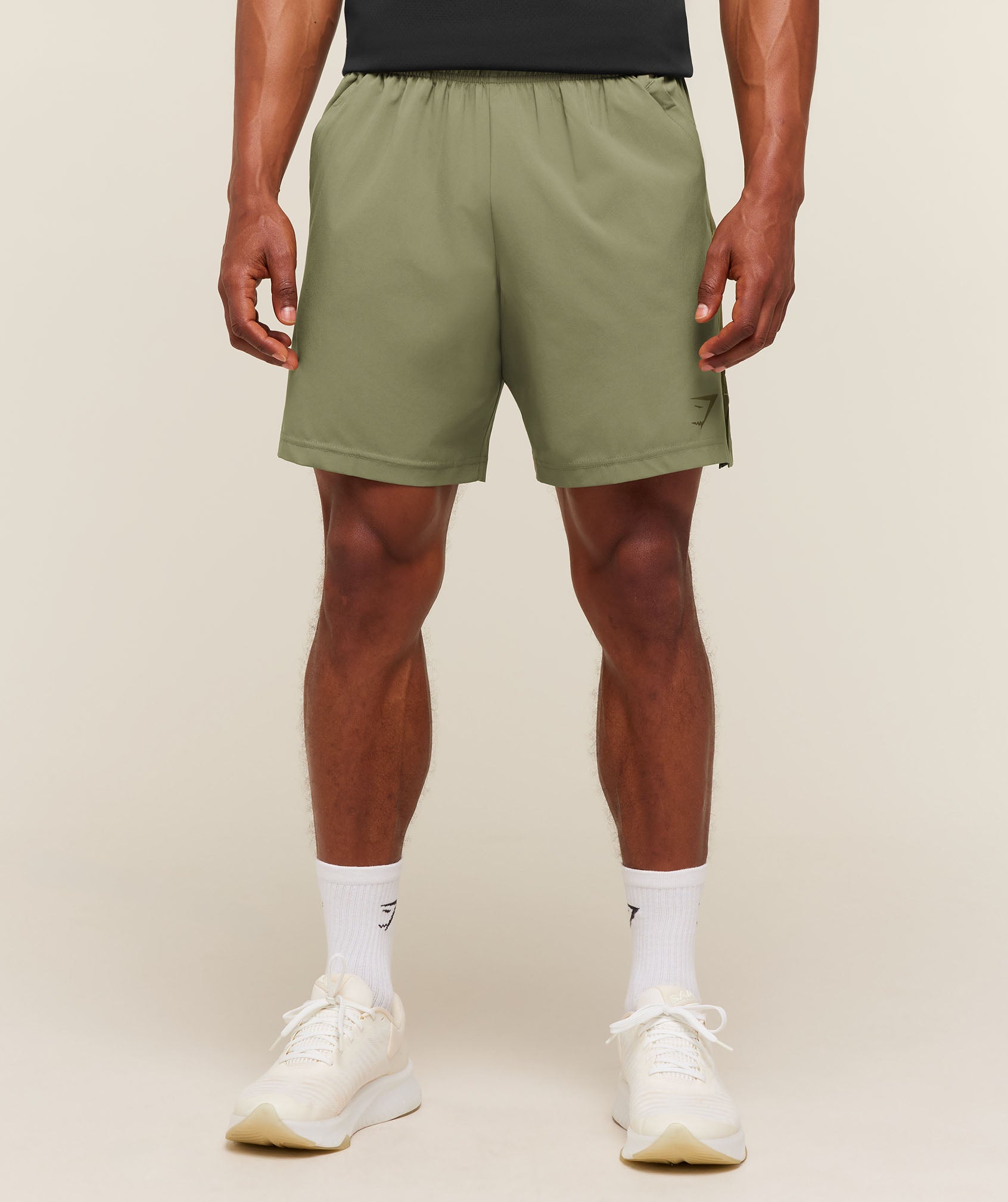 Gymshark Sport 7" Shorts - Grounded Green/Canvas Green