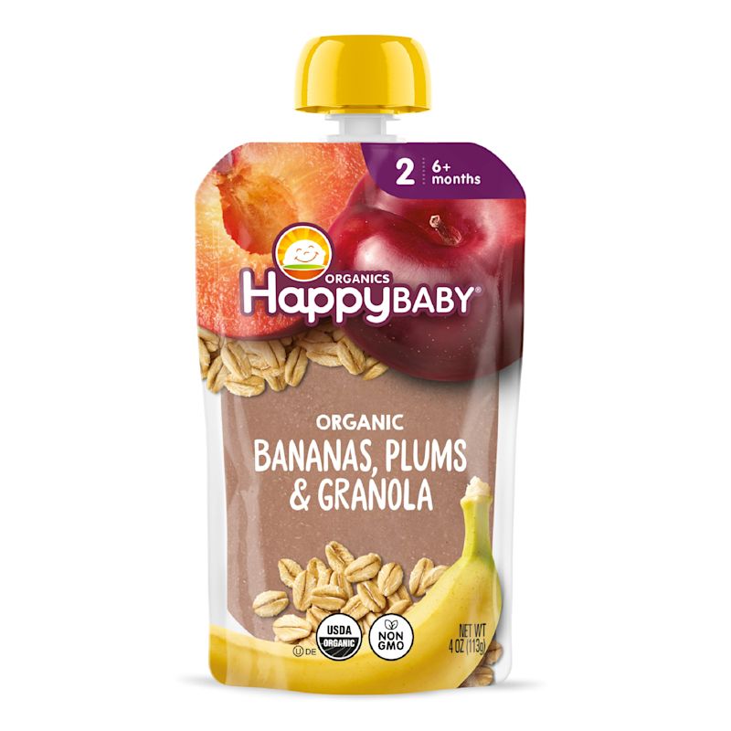 Organic Bananas, Plums & Granola Baby Food Pouch