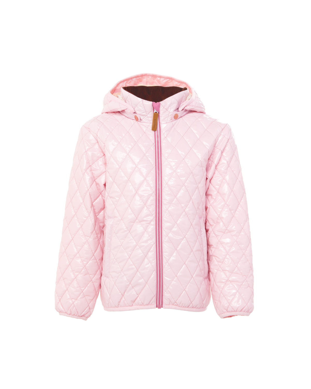 Kids Hi-Gloss Ballerina Pink Puffer Jacket
