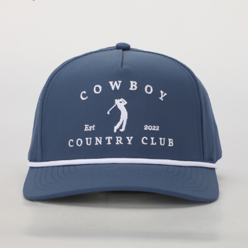 Fully Adjustable Logo Roped Navy Hat