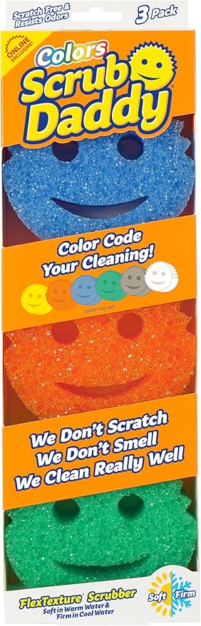 Scrub Daddy Colors Kitchen Sponges (3 Count)