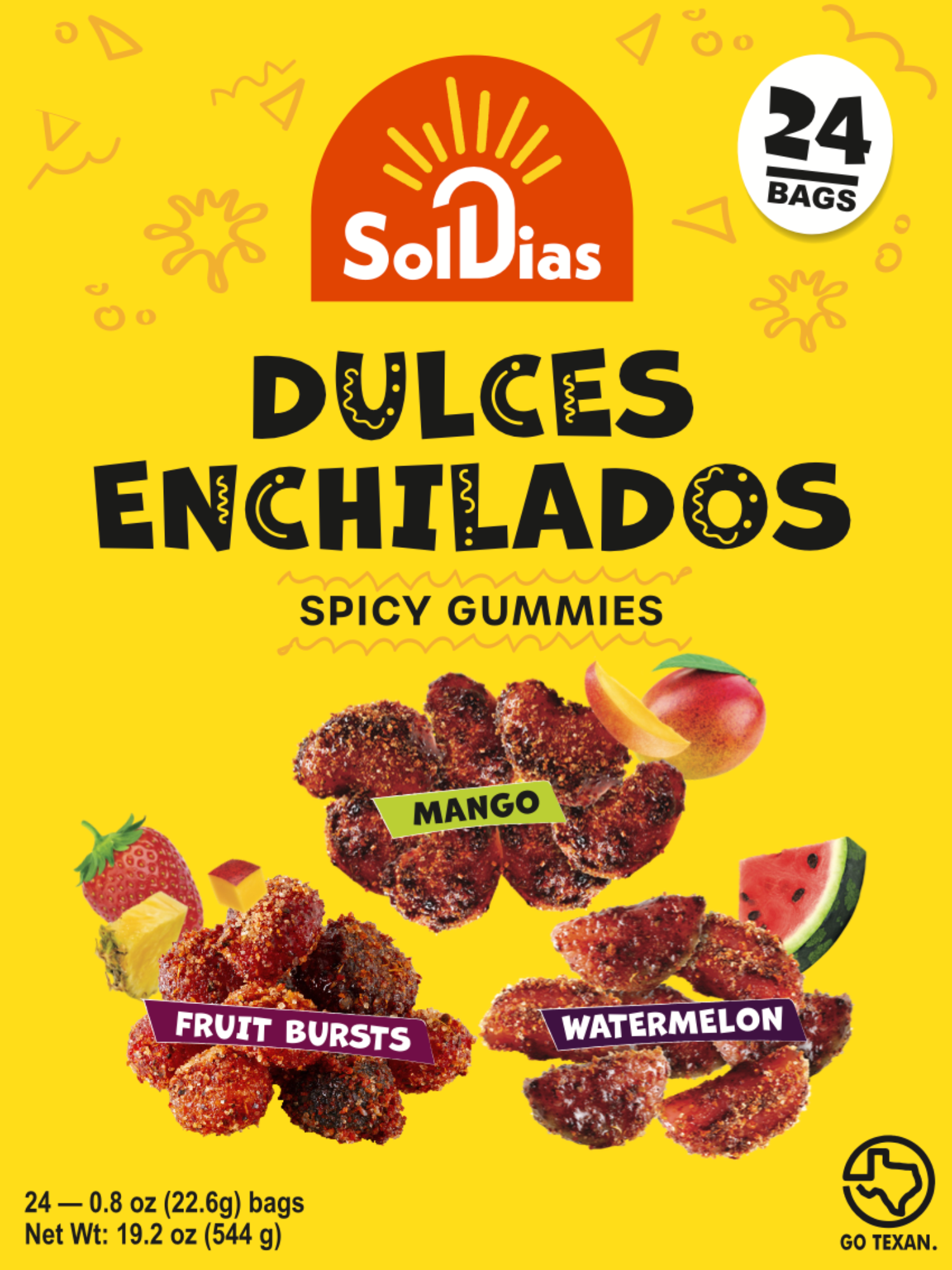 Dulces Enchilados Variety Mix 0.8 oz, 24 Pack