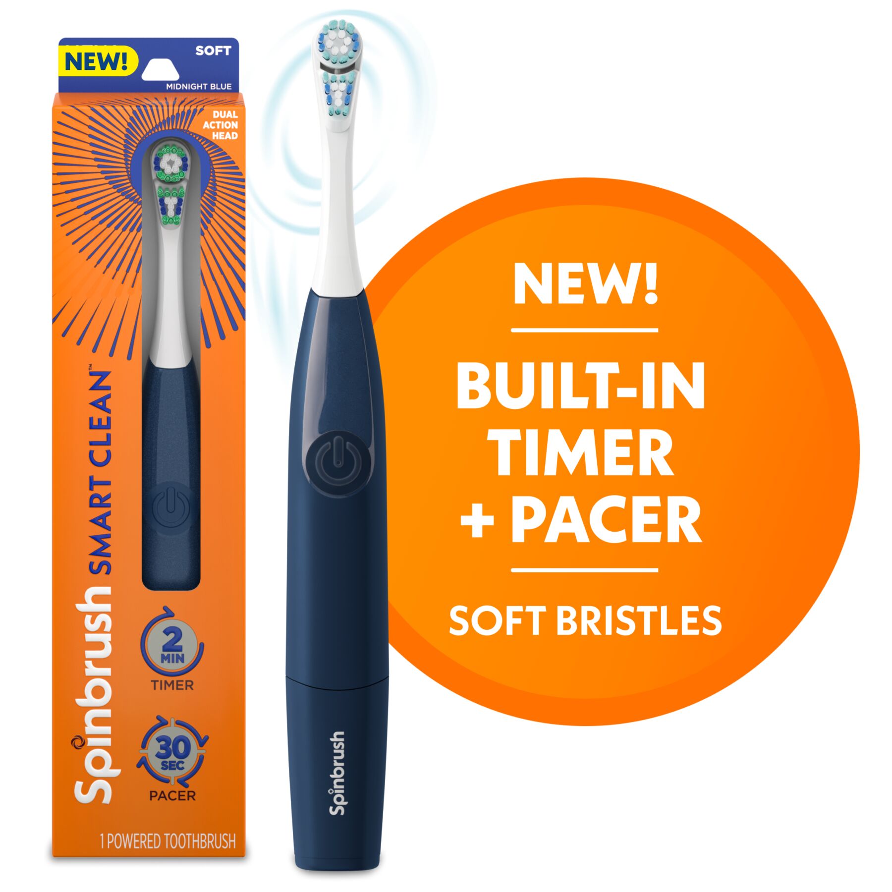 Spinbrush Smart Clean Midnight Blue