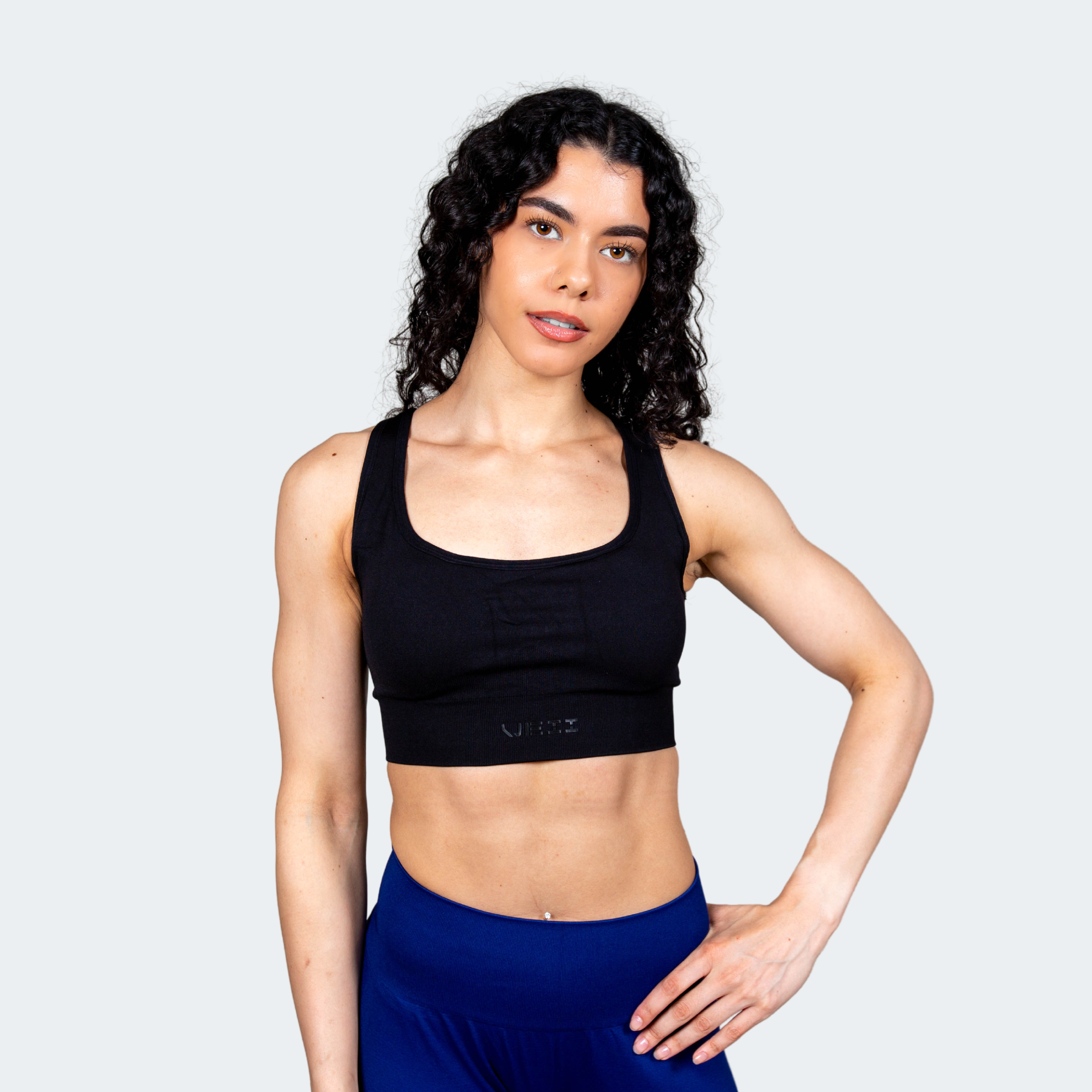 Aurora Seamless Sports Bra - Black